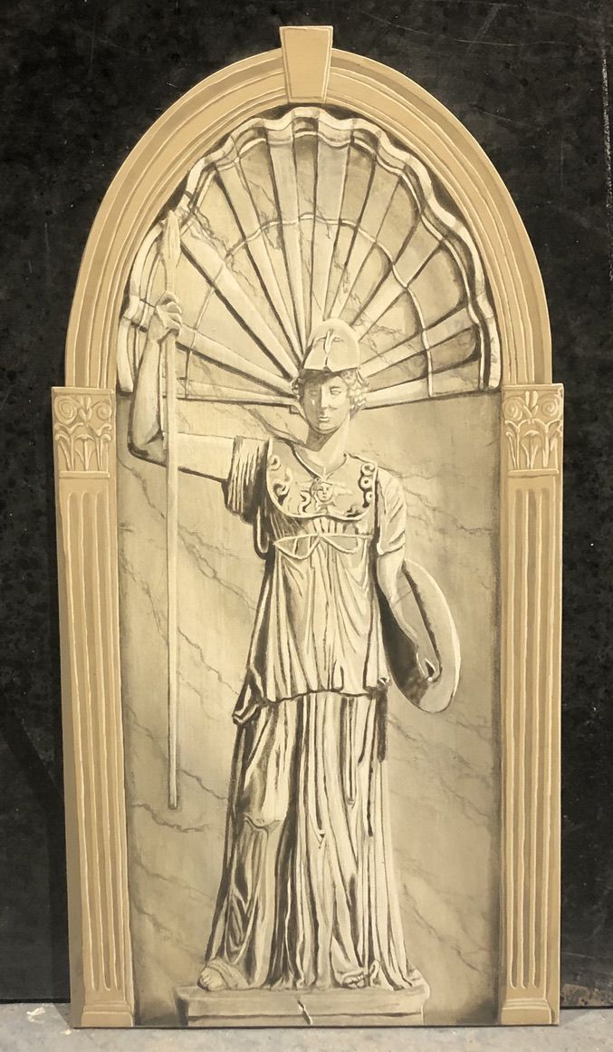 Trompe L'oeil Niche of Statue of Athena
